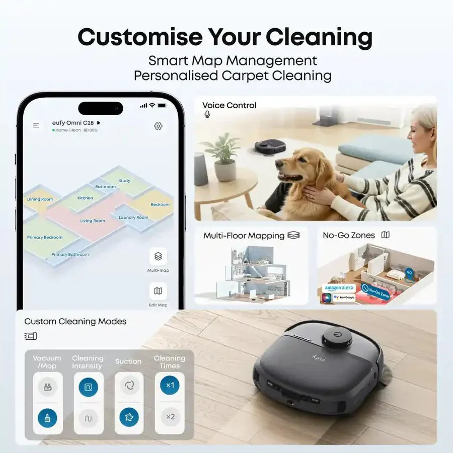 Eufy Omni C28 Robot Vacuum & 6-Month Accessory Kit | T211AV10 - Image 4