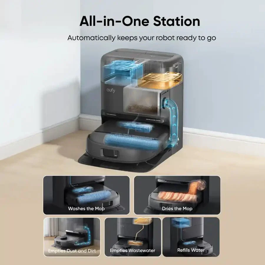 Eufy Omni C28 Robot Vacuum & 6-Month Accessory Kit | T211AV10 - Image 7