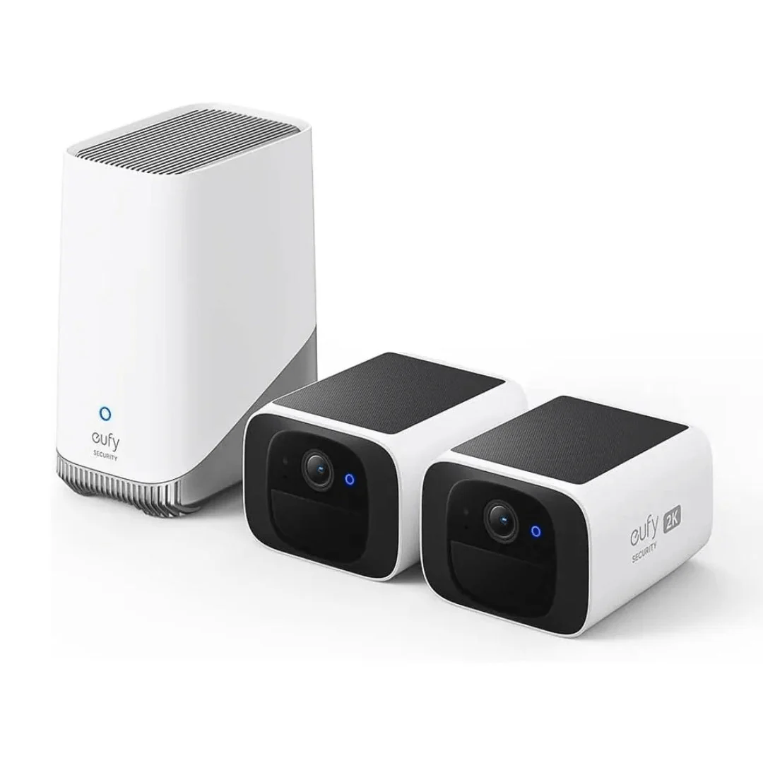 Eufy SoloCam S220 2 Pack with HomeBase 3 - White