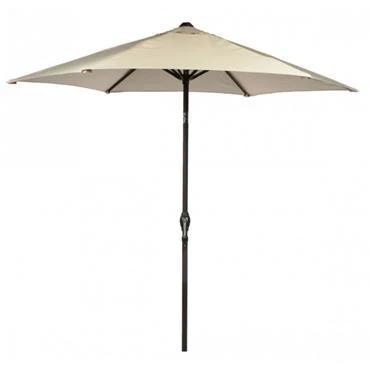 Euroactive Crank & Tilt Aluminium Parasol Cream - 2.7m