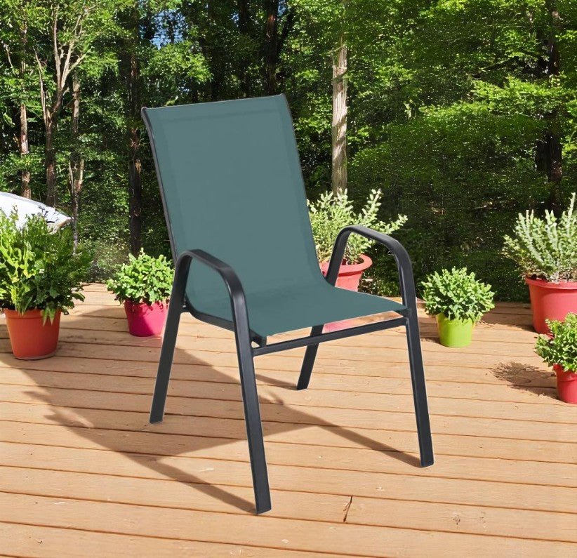 Euroactive Green Textilene Stacking Garden Chair