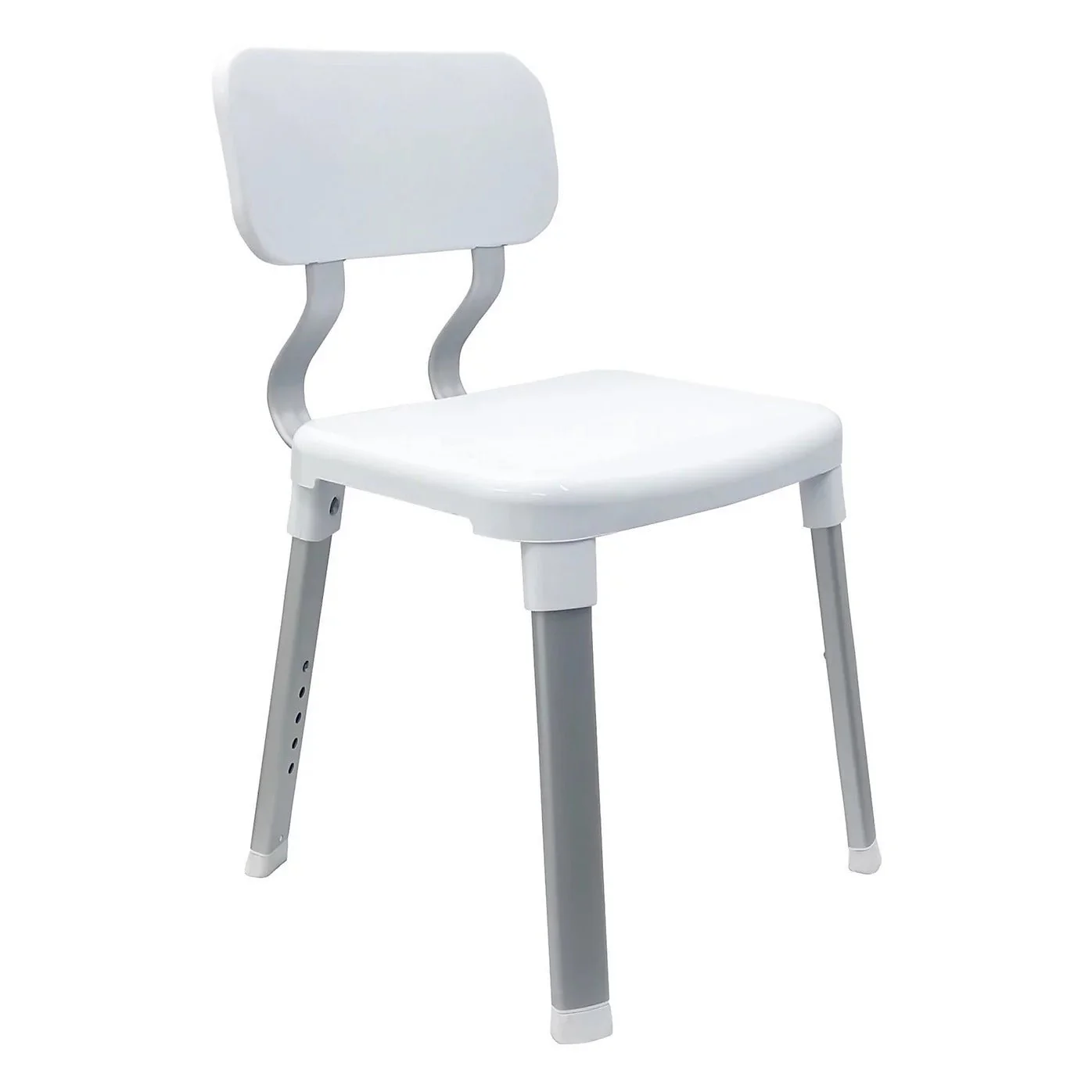 Evekare Deluxe White Plastic Shower Seat
