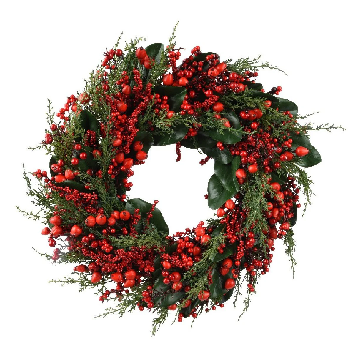Everlands Big Berry Wreath Red Berries Indoor 60cm