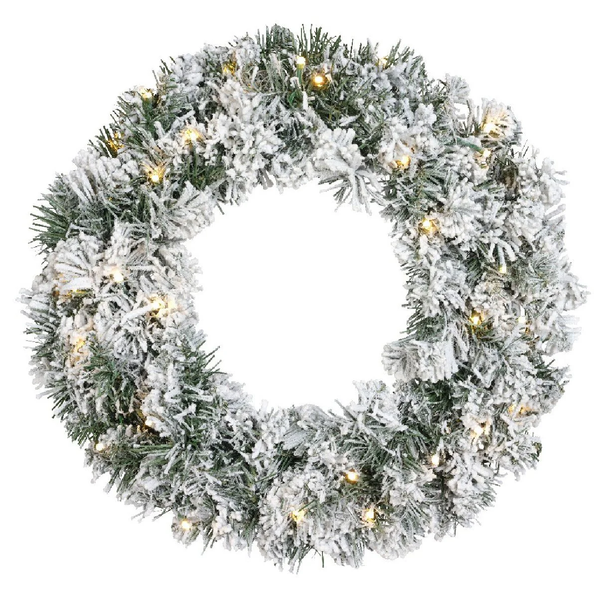 Everlands Imperial Wreath Snowy 40 LED Battery Operated 50cm