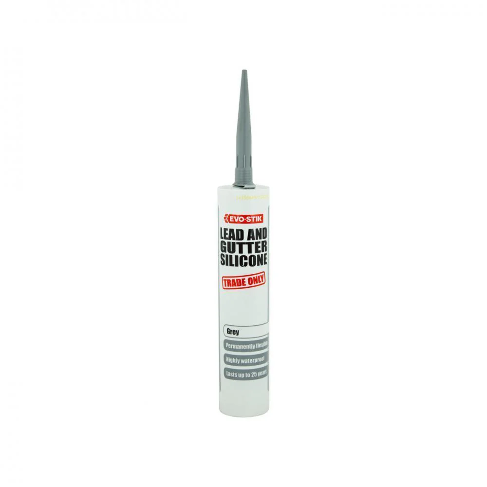 Evo-Stik Lead &amp; Gutter Sealant 310ml - Grey - Image 2