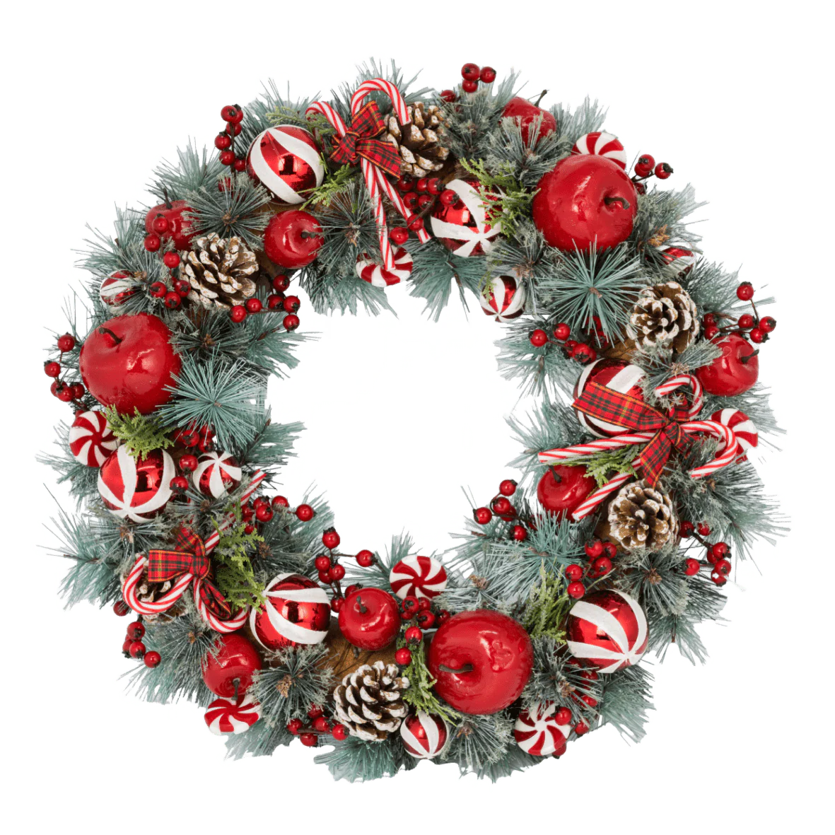 Extra Large Candy Cane Wreath 52 x 52 x 10cm