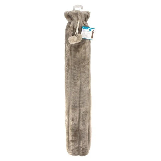 Extra Long Hot Water Bottle with Super Soft Cover – Greige