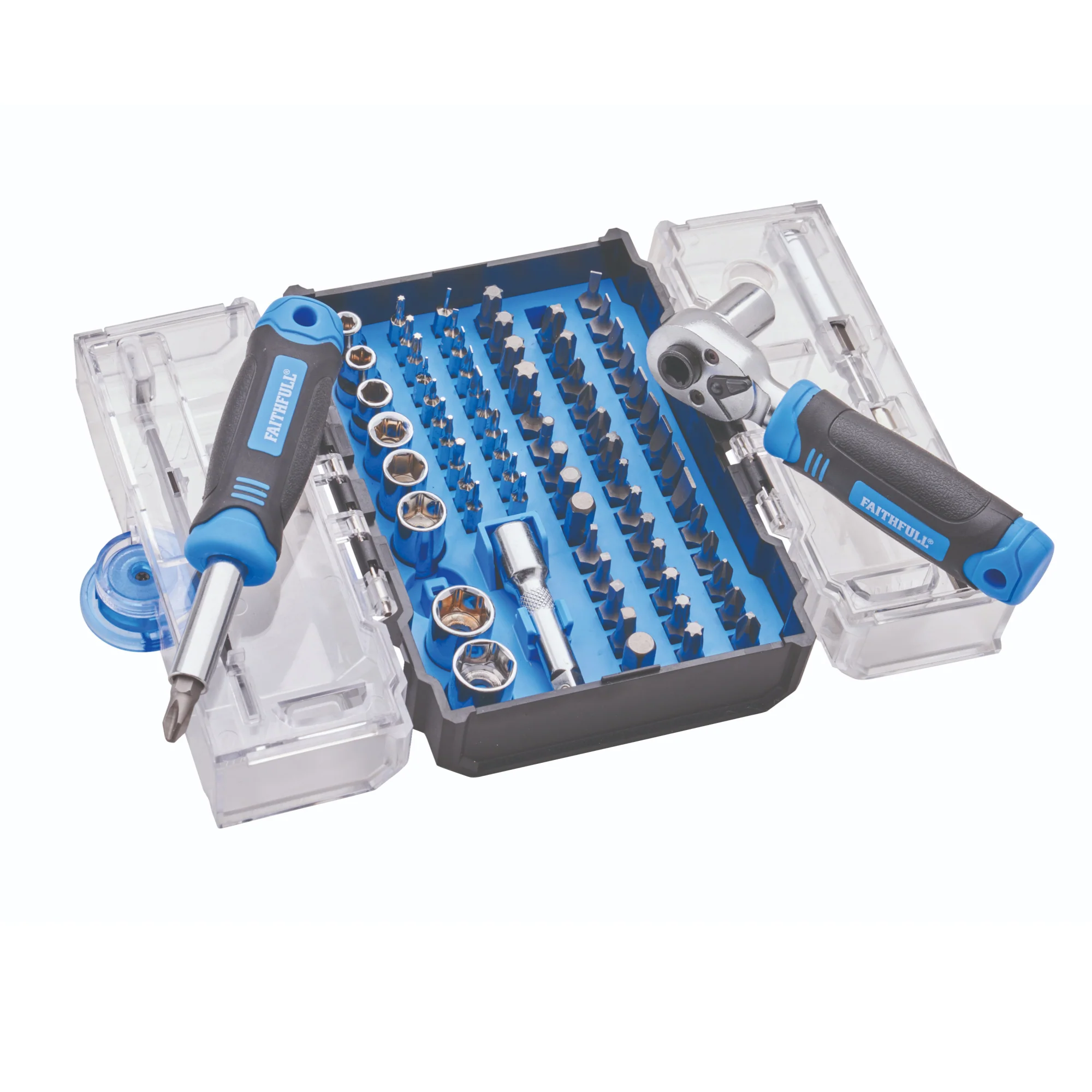 Faithfull 78 Piece Screwdriver Bit & Socket Set