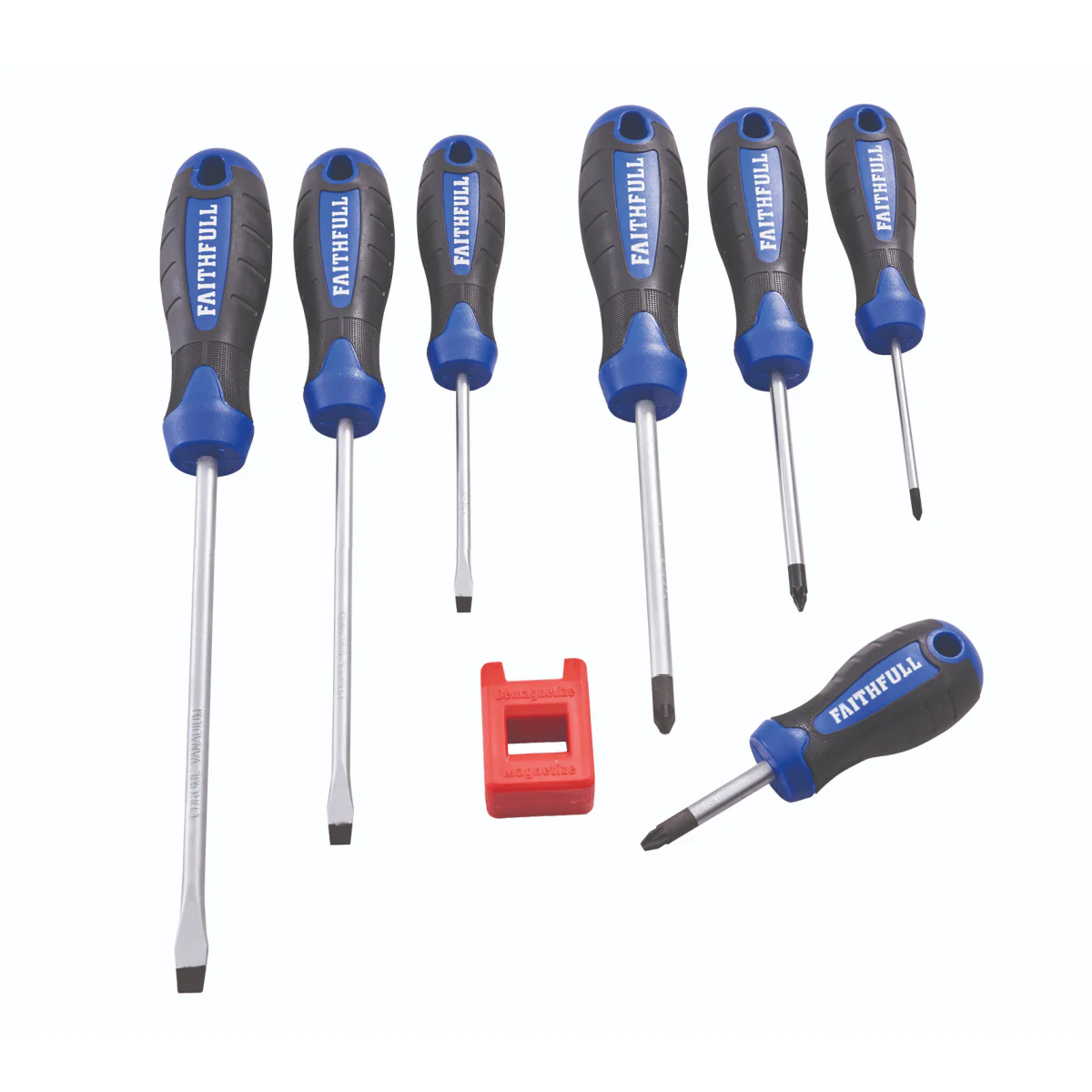 Faithfull 8 Piece Soft Grip Screwdriver Set - Image 2