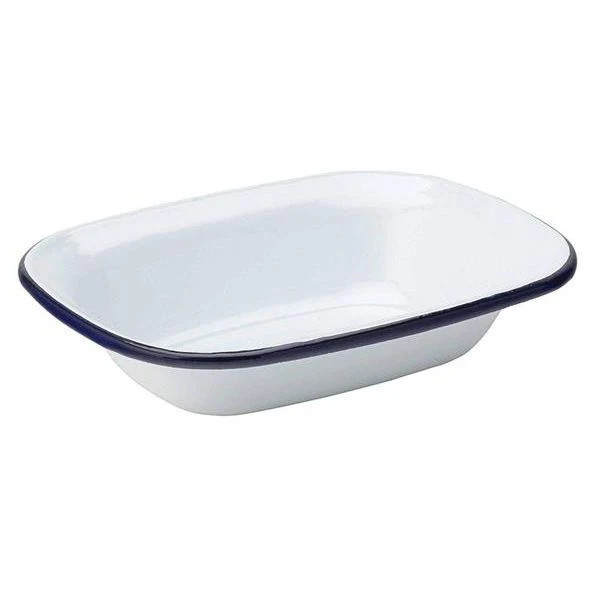 Falcon Enamel Oblong Pie Dish - 18cm