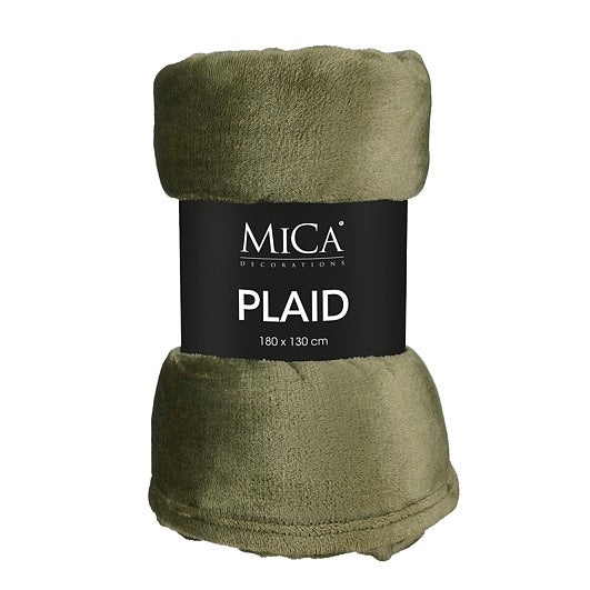 Famke Fleece Throw 180 x 130cm - Dark Green