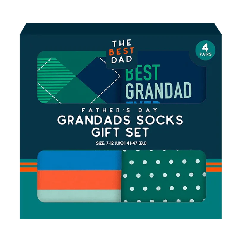 Father's Day Grandad Socks Gift Set 4PK