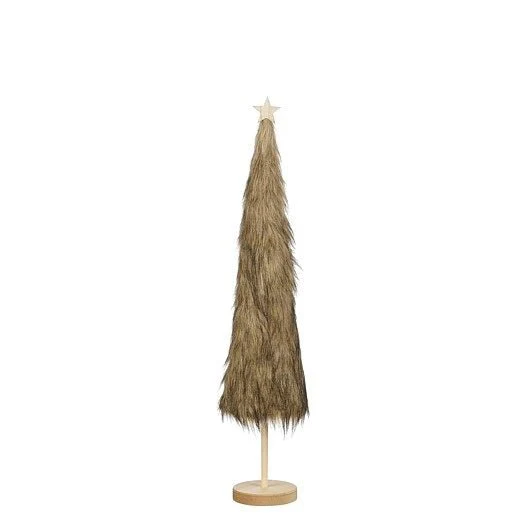 Faux Fur Christmas Tree on Stand 71cm Tall