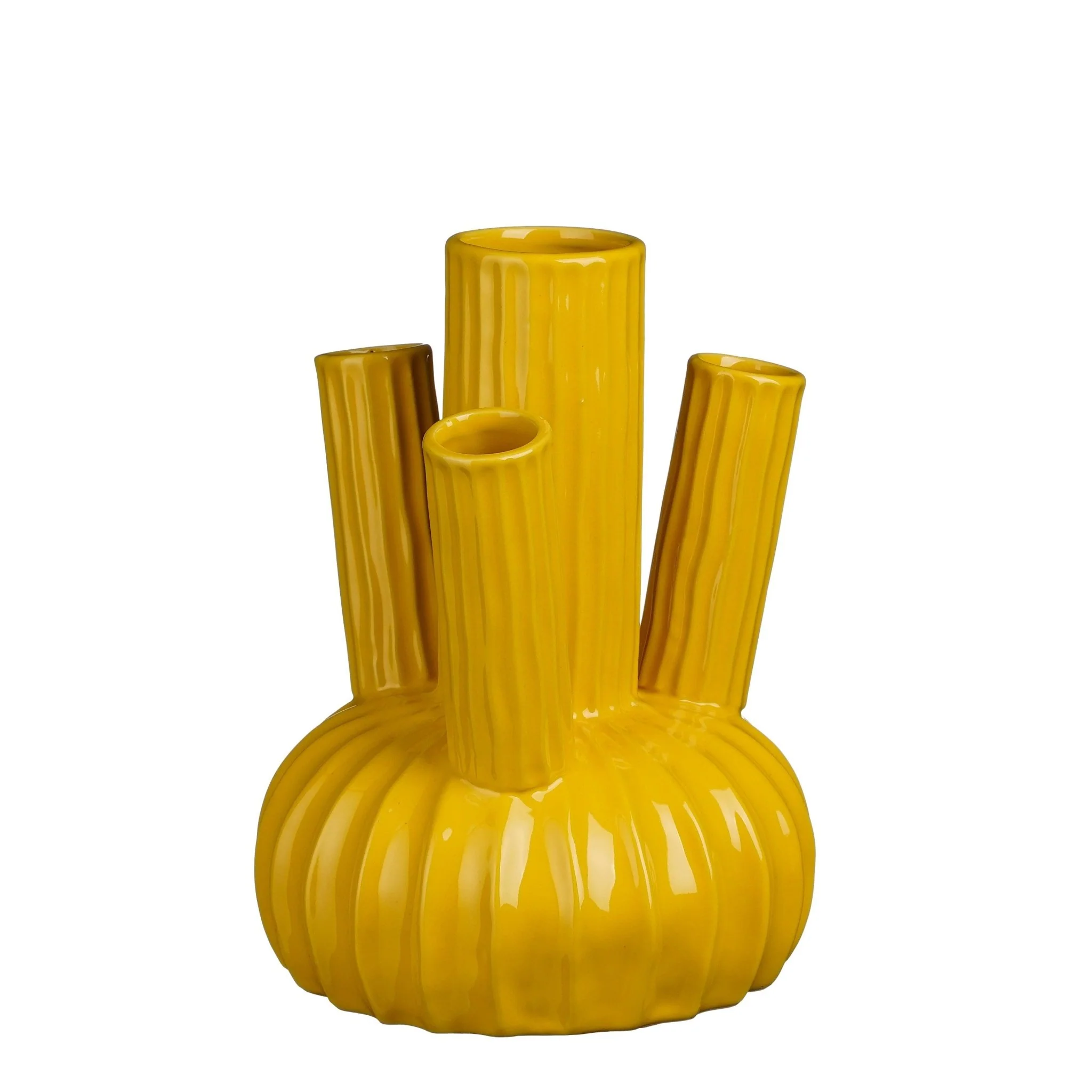 Felipe Yellow Tulip Vase 27 x 20cm