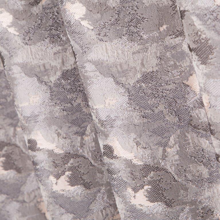 Festival 90" x 90” Lined Eyelet Curtains Grey/Blush - Image 4