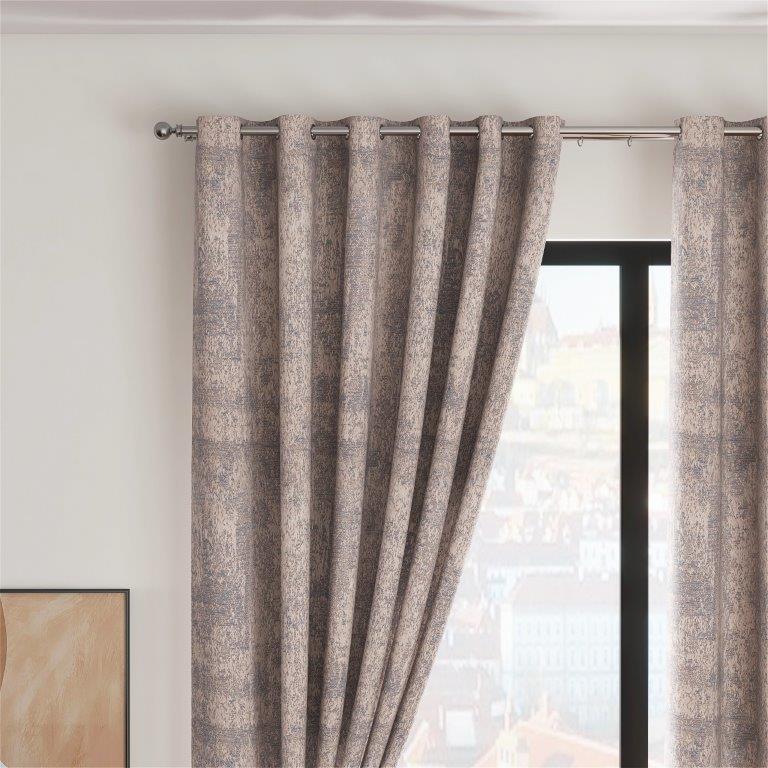 Fiesta 66" x 90” Lined Eyelet Curtains Duck Egg - Image 2