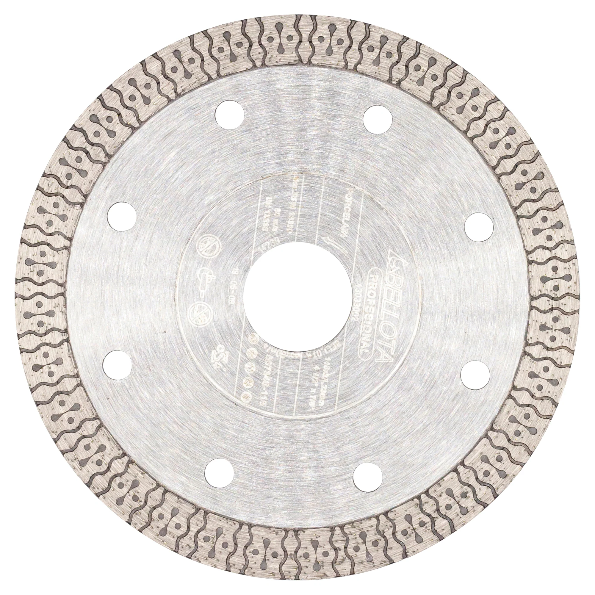 Fine diamond disc, continuous rim, for porcelain / 50734S115