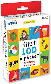First 100 Alphabet Matching Card Game