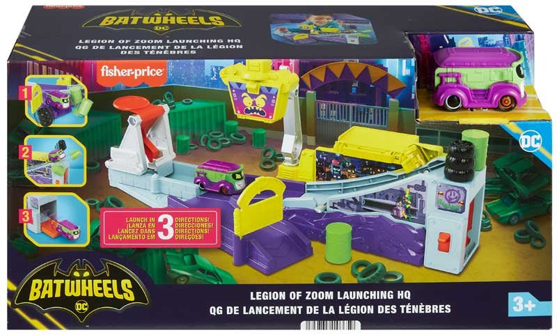 Fisher Price Batwheels Legion Of Zoom Deluxe Launch Pad HQ