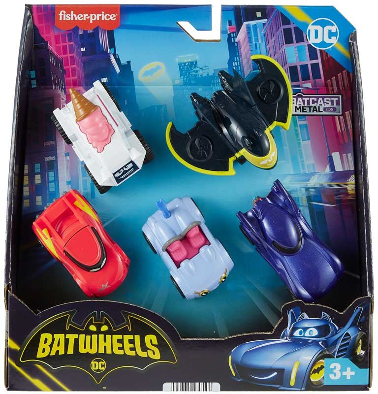 Fisher Price Batwheels Vehicle 5-Pack