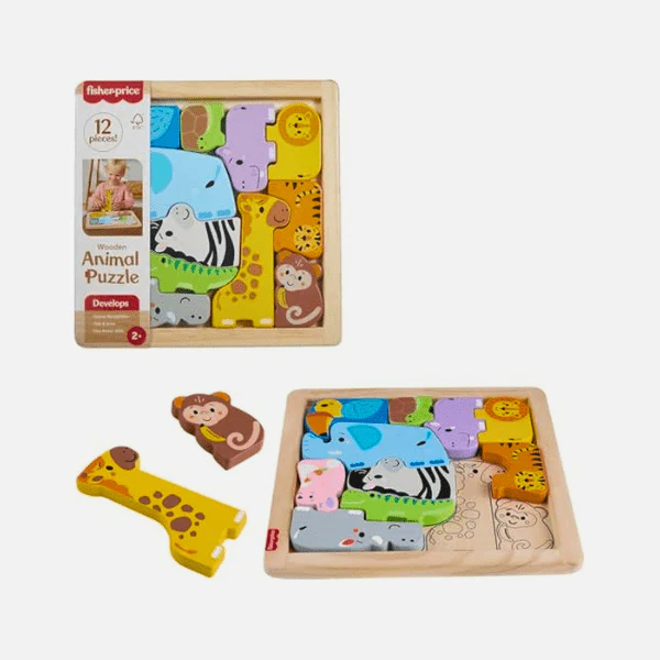 Fisher Price Wooden Animal Puzzle - Image 2