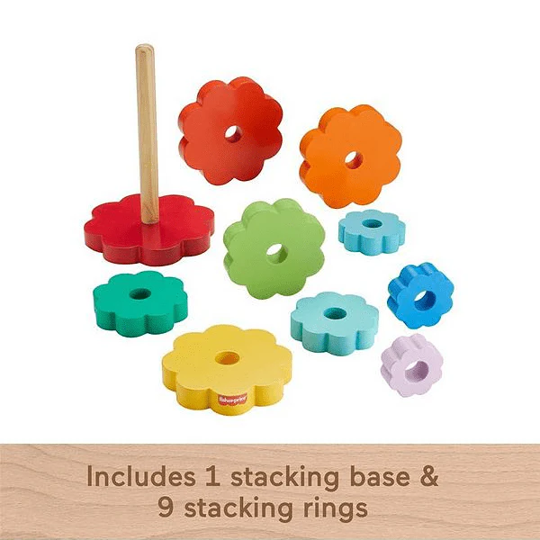 Fisher Price Wooden Ring Stacker - Image 3