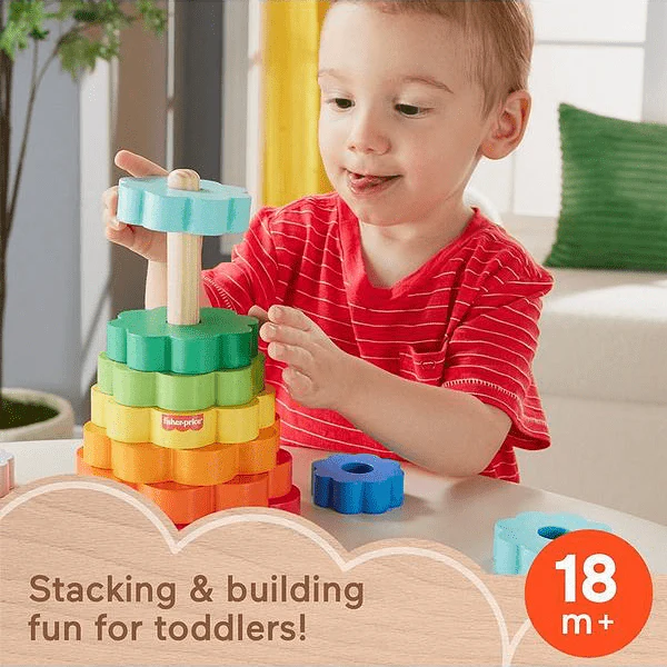 Fisher Price Wooden Ring Stacker - Image 5