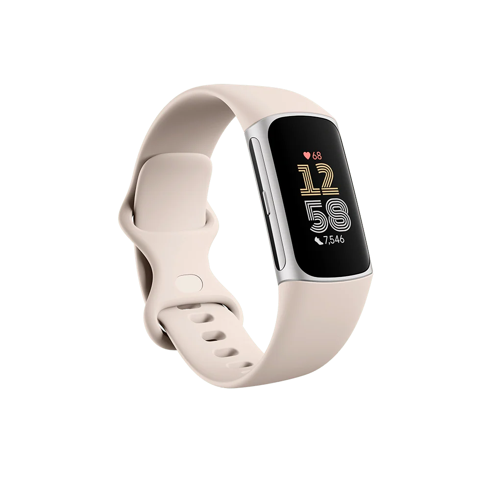 Fitbit Charge 6 Fitness Tracker - Porcelain/Silver