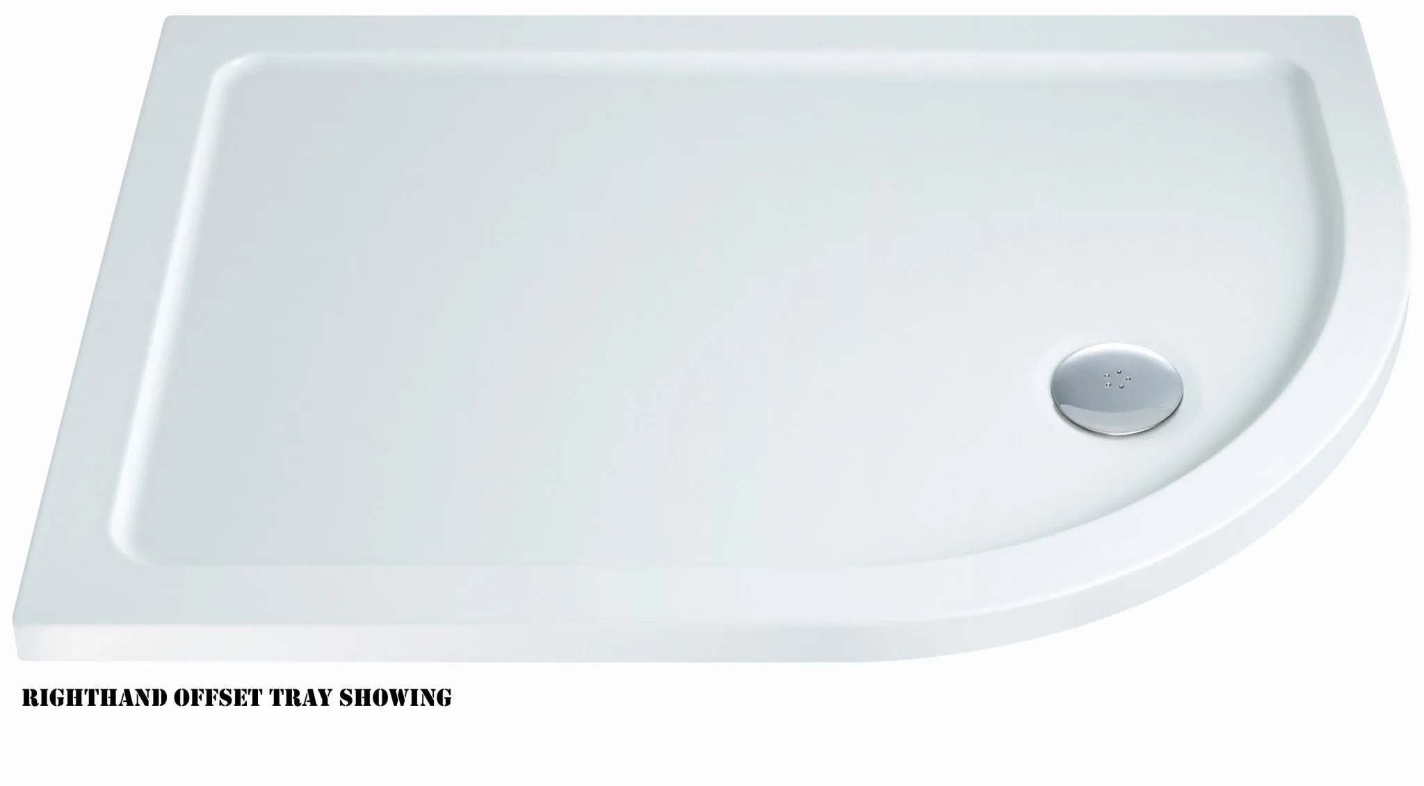 Flair  Offset Quadrant Shower tray - Left  1200mmx900mm