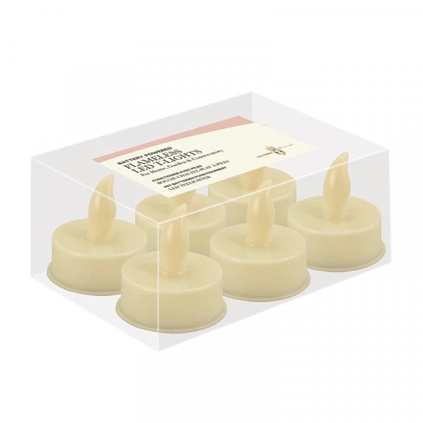 Flameless LED T-Light, 6 pack