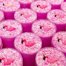 Flamingo Pink Pool 8oz Slime Party - Image 2