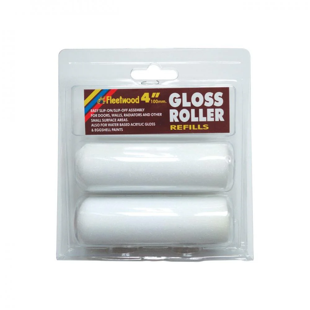 Fleetwood 4in Gloss Roller Sleeve - 2 Pack - Image 2