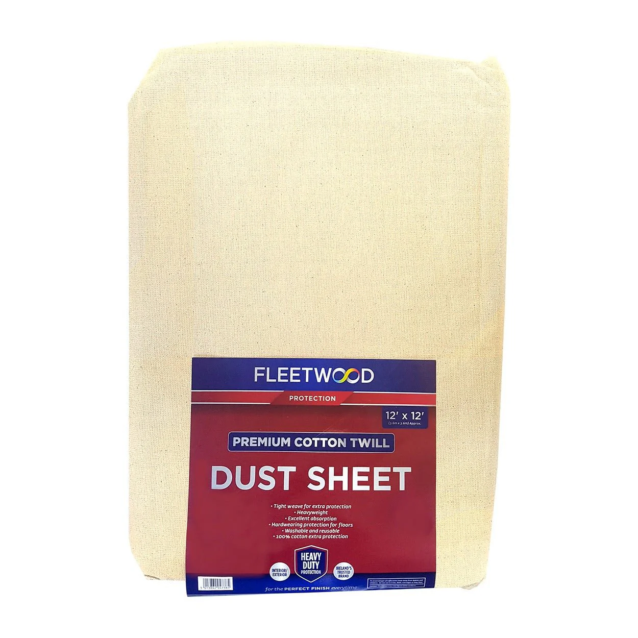 Fleetwood Premium Cotton Dust Sheet 12X12