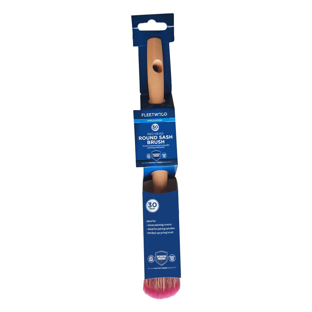 Fleetwood Red Head Round Brush 29.8mm (Small)