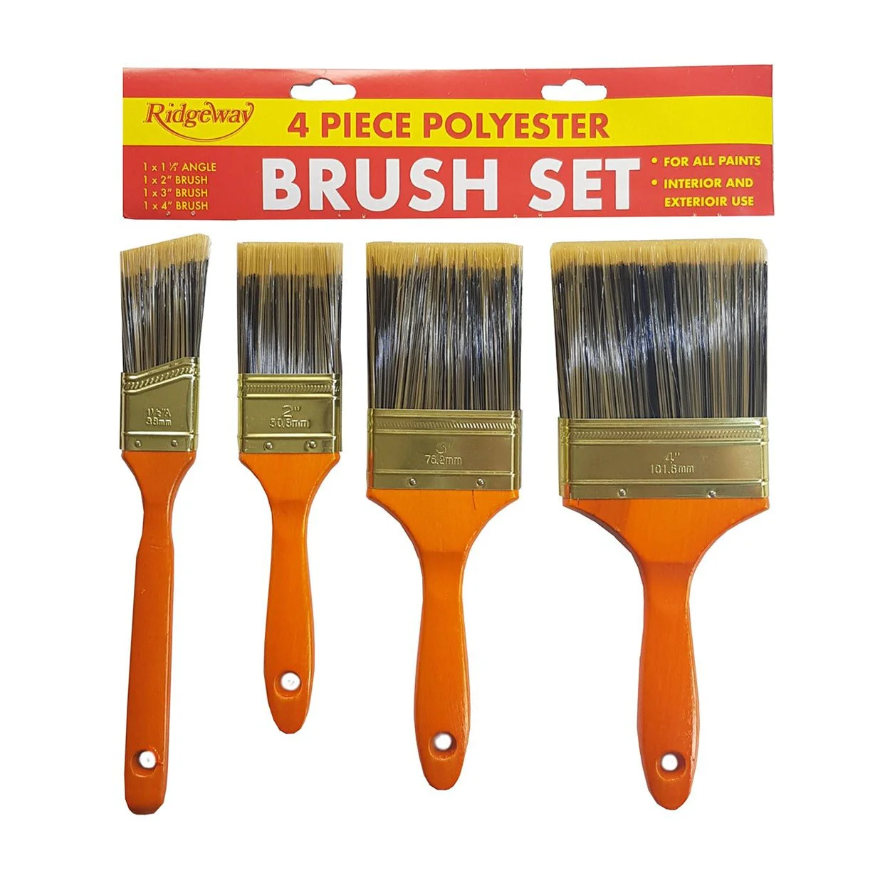 Fleetwood Ridgeway 4 Pack Brush Set