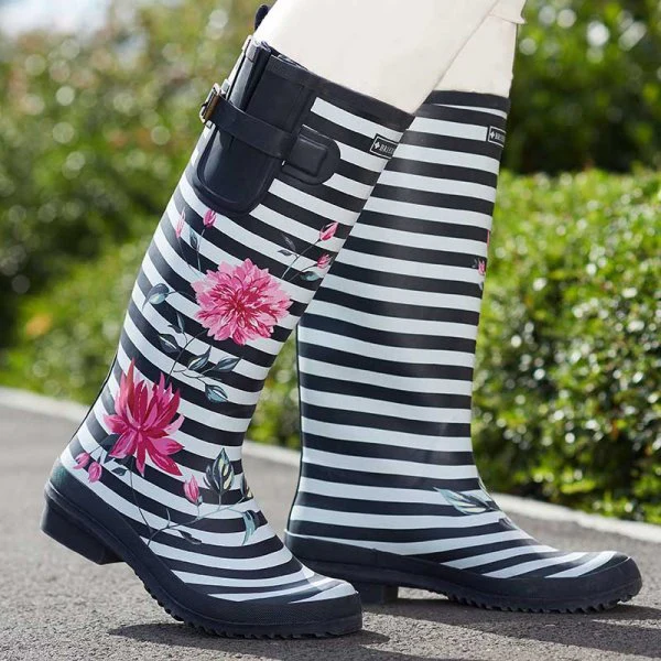 Fleurs Rubber Wellington Boots Size 4
