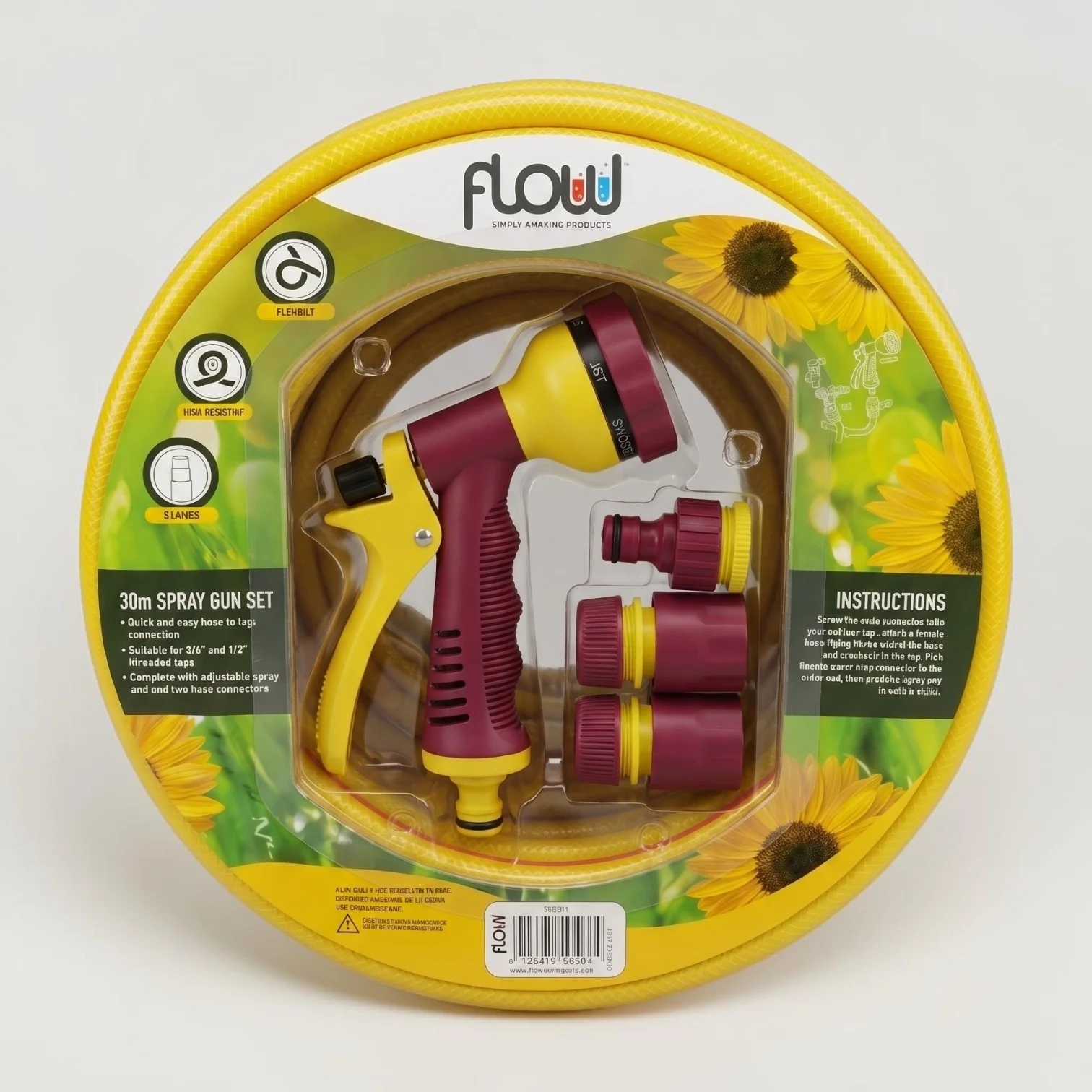 Flow 30M Spray Gun Set With Hose