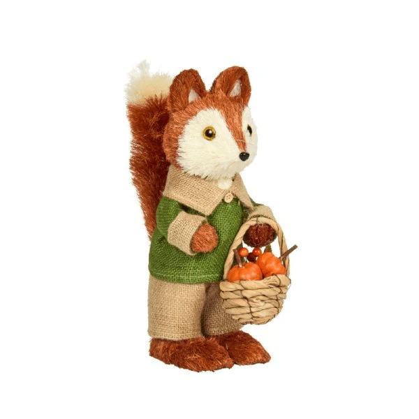 Fox Harvest Boy Autumnal Decoration