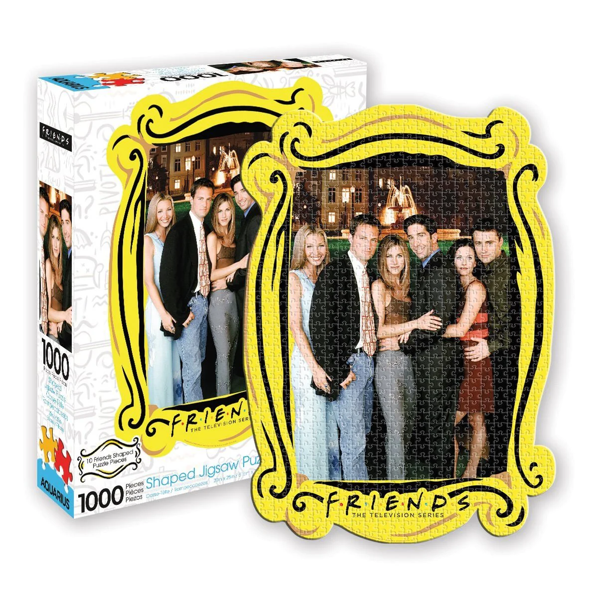 Friends Fountain 1000 Piece Shaped Jigsaw Puzzle