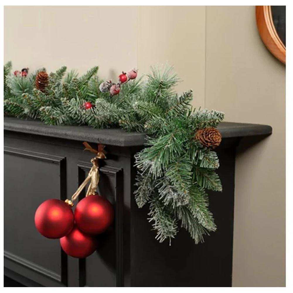 Frosted Windham Spruce Garland | 9Ft