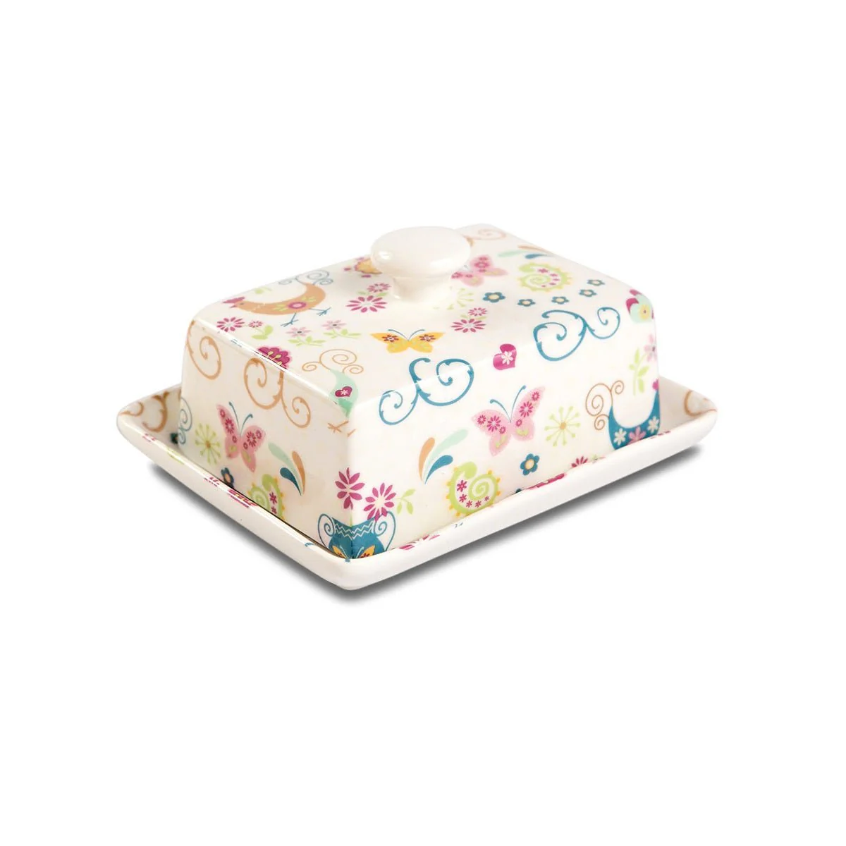Funky Hen Butter Dish