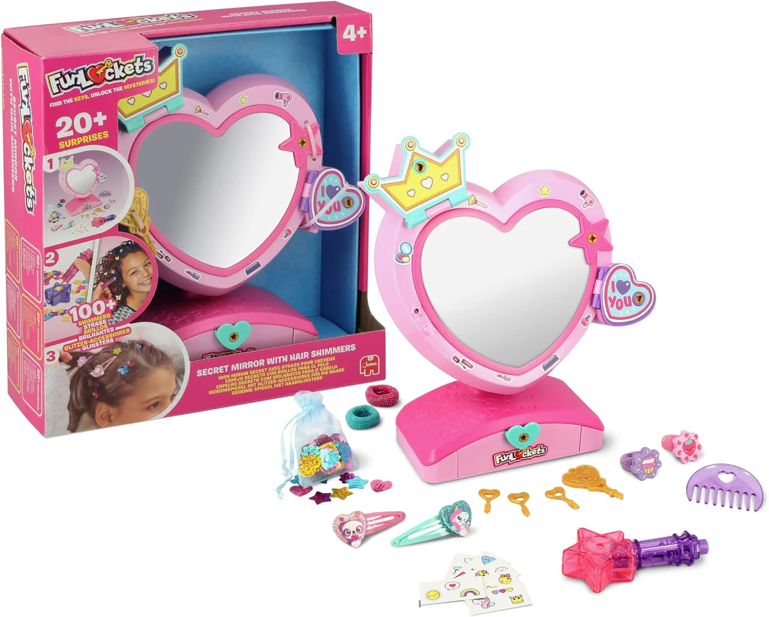 Funlockets Secret Mirror with Hair Shimmers