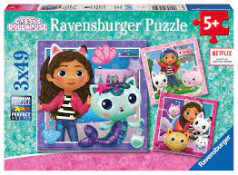 Gabbys Dollhouse 3X49Pce Puzzle