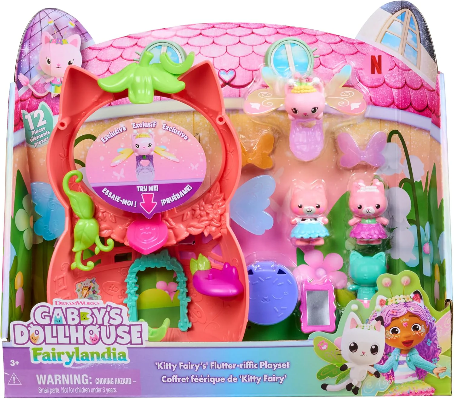 Gabby's Dollhouse: Kitty Fairy`s Flutter-riffic Playset