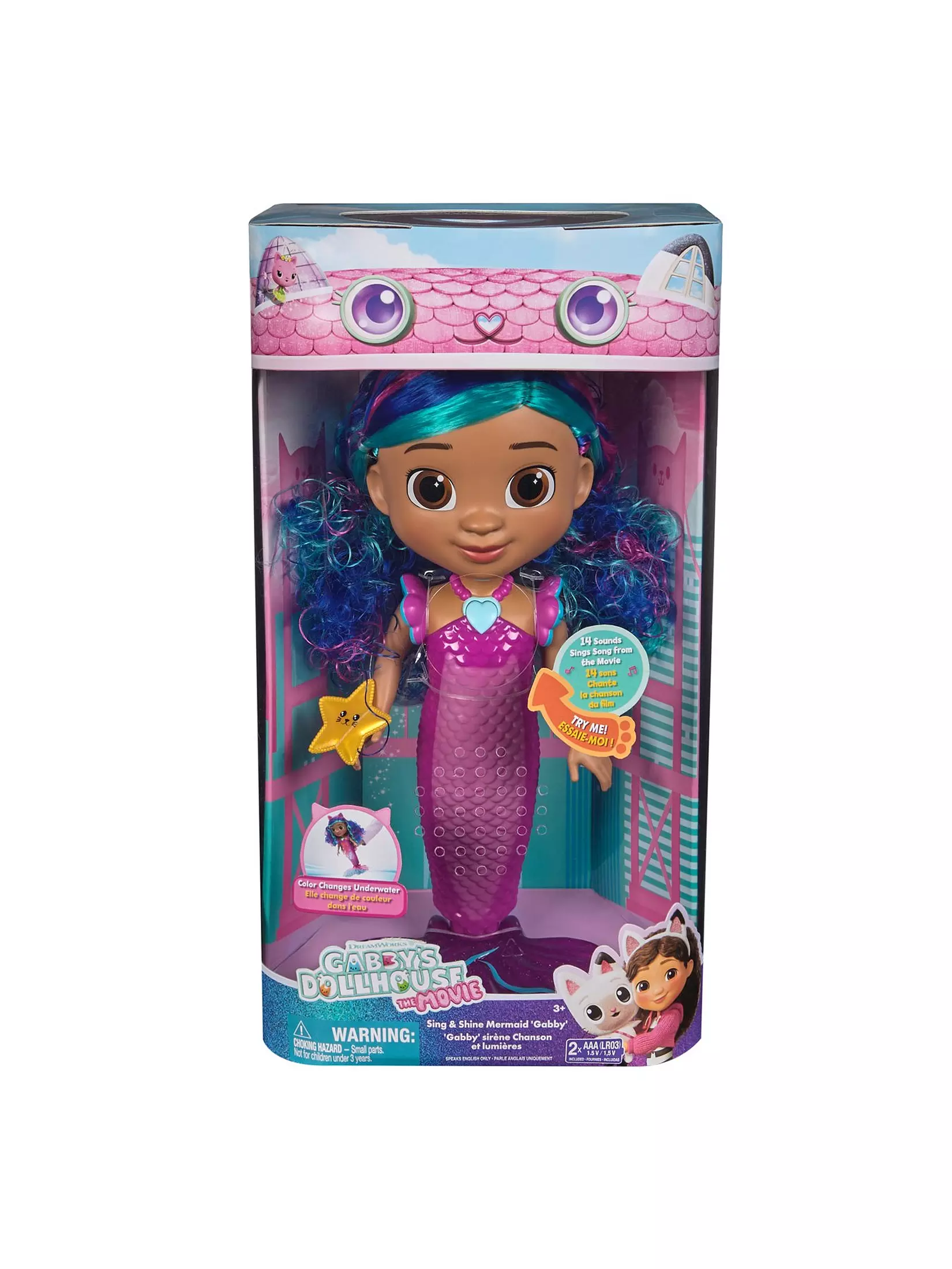 Gabby's Dollhouse Movie Feature Mermaid Doll