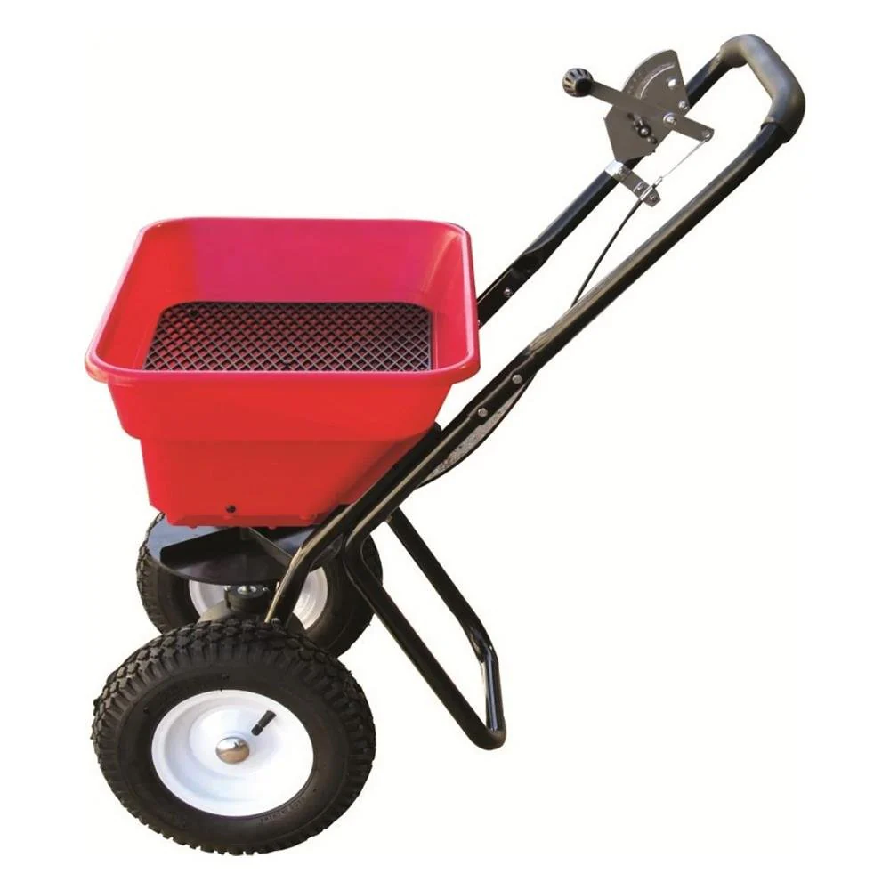 GardenSure Heavy Duty Rotary Spreader 29 Litre Pneumatic Tyres