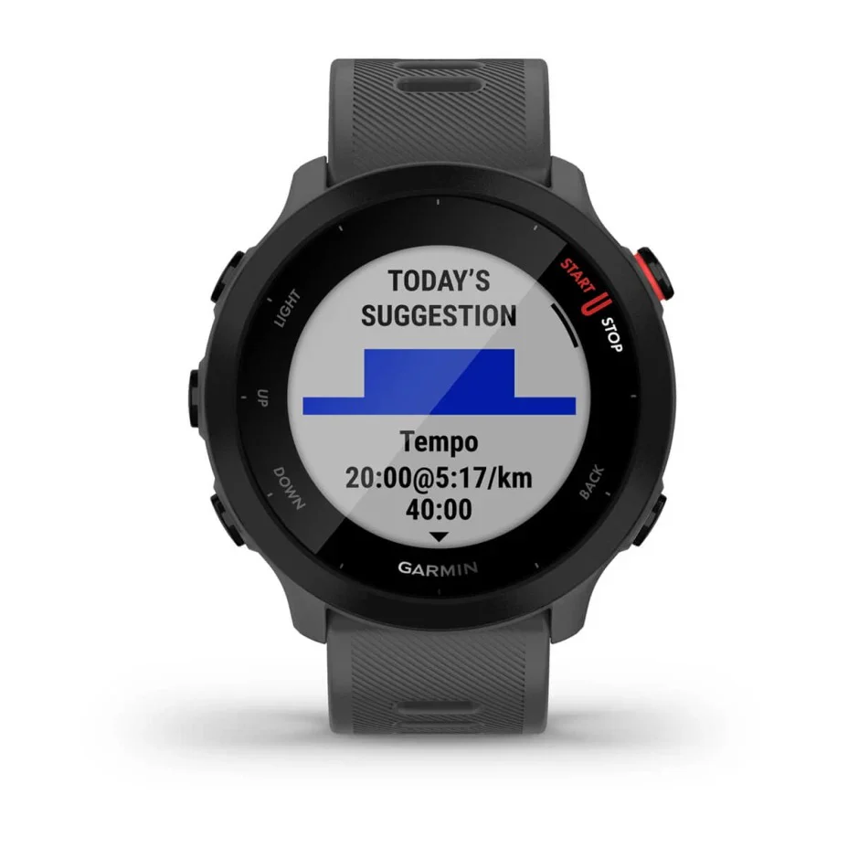 Garmin Forerunner 55 GPS Running Watch – Monterra Grey 010-025620-13 - Image 3