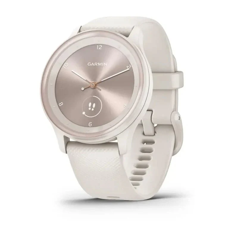 Garmin Vivomove Sport Fitness Tracker - Ivory Case and Silicone Band