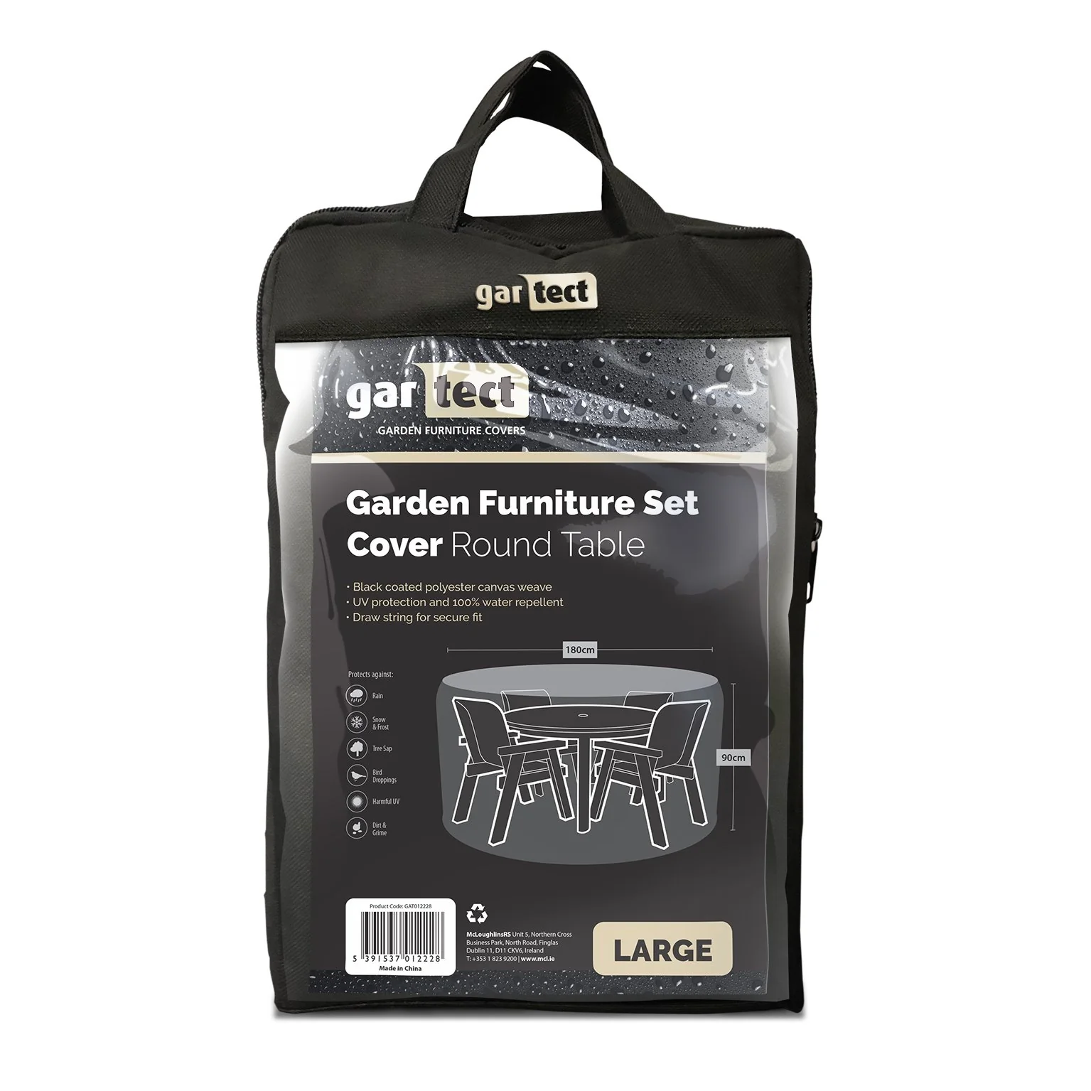 Gartect Classic Cover for Large Round Table Furniture Set