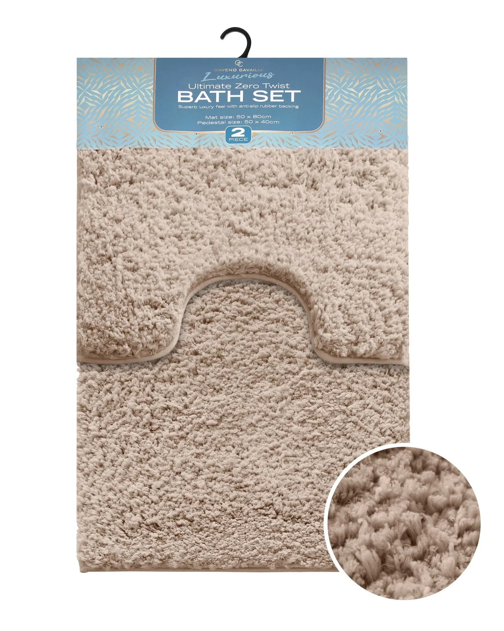 Gaveno Cavailia Ultimate Zero Twist 2pc Bath Set Blush Pink - Image 2